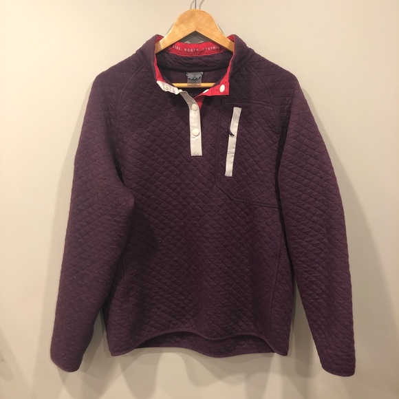 WOODS Farnham Quilted Pullover Potent Purple